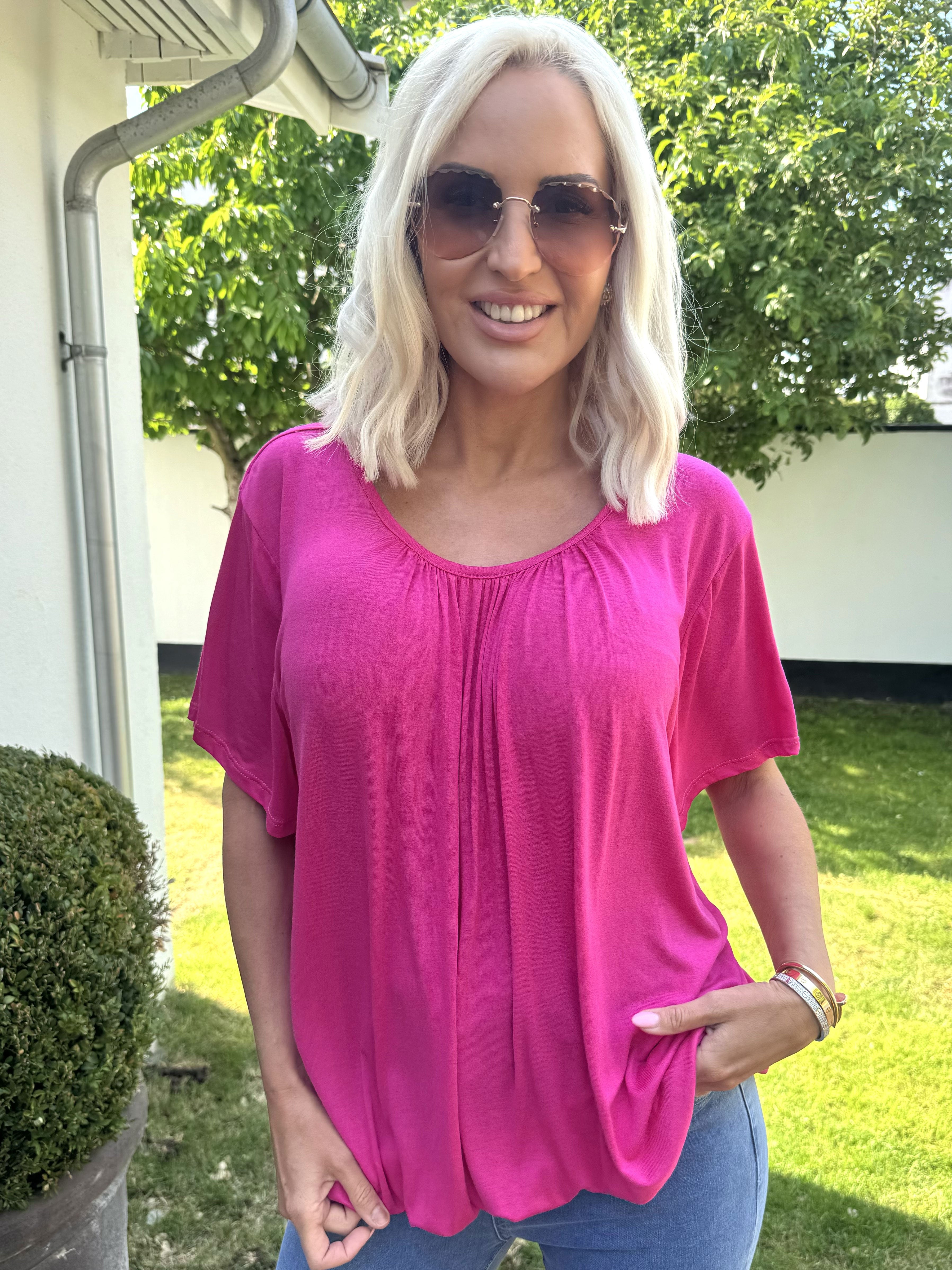 Miracle t-shirt - Basis t-shirt med elastik forneden (bestseller)